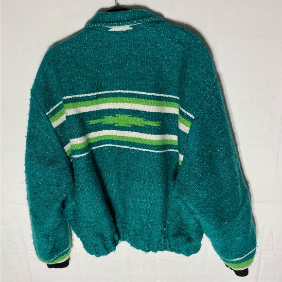 Vintage Carrot Co. Original Cocol Green Southwestern Oversized Bomber Jacket M - Picture 2 of 16